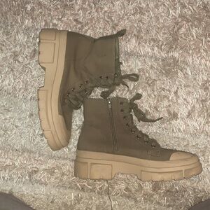 Canvas. Boot sneaker vegan combat boots